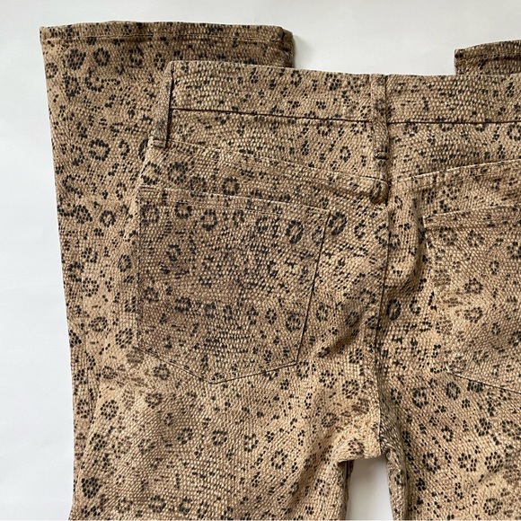 Frame Le Crop Mini Boot snake python print in vanilla multi tan, brown jeans 26 - Picture 12 of 17